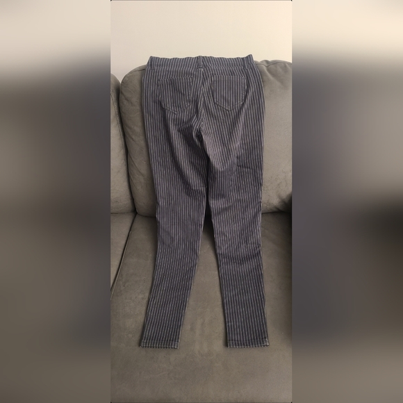 George Black & Grey Stripes Jeggings Women Size S - Picture 2 of 3